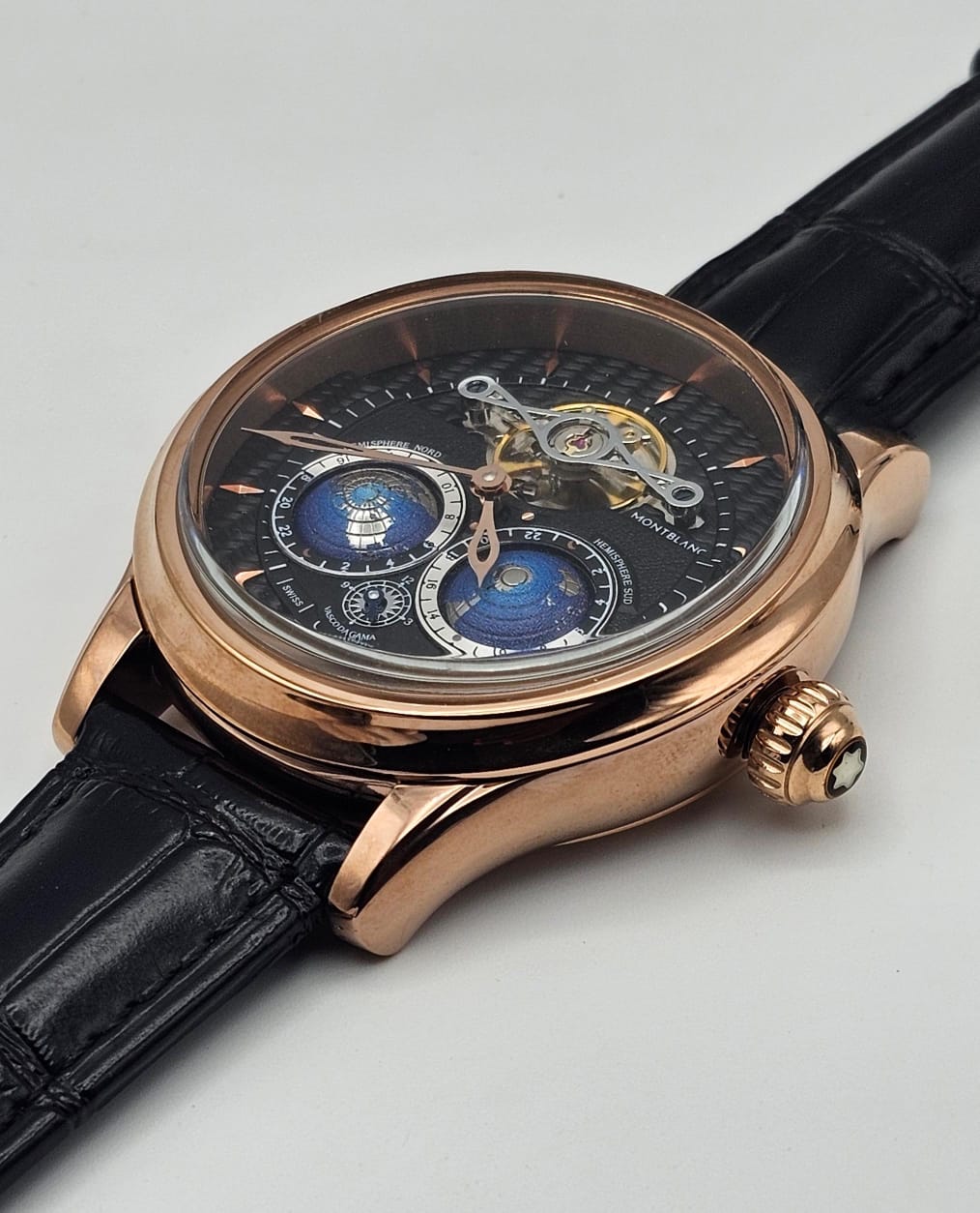 Montblanc Villeret Tourbillon Black Dial — Side Profile