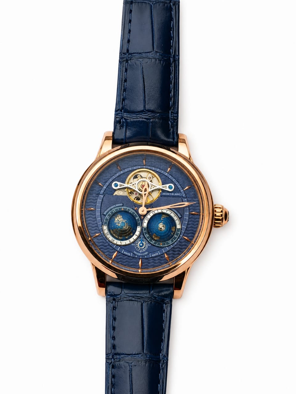 Montblanc Villeret — Black Strap Buckle Detail