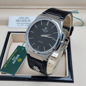Hislon Leather Strap Watch | Classic & Elegant Men’s Timepiece